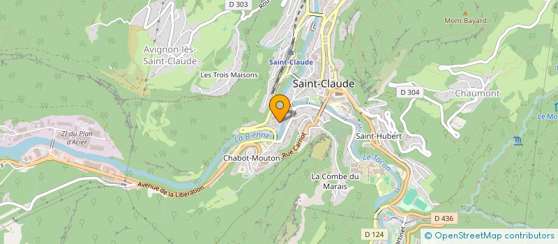 localisation de l'entreprise MONSIEUR FAHRI KAYACI  SAINT-CLAUDE