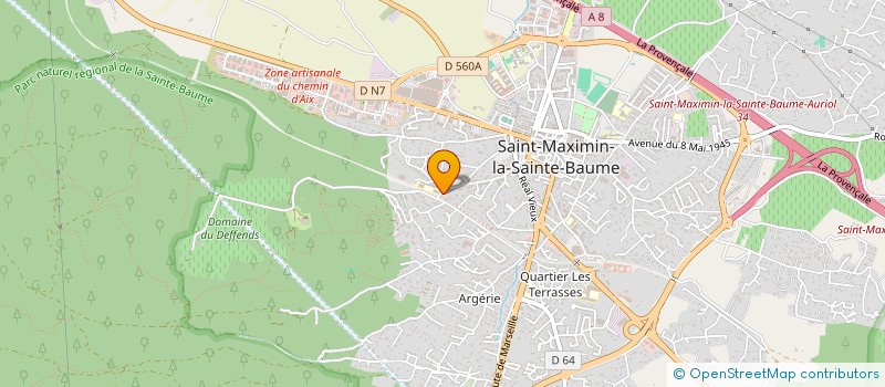 localisation de l'entreprise MONSIEUR FAICAL BOUGRINE à SAINT-MAXIMIN-LA-SAINTE-BAUME