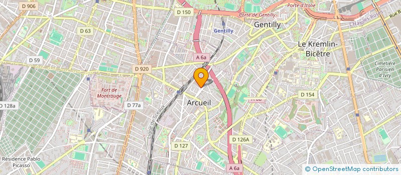 localisation de l'entreprise MONSIEUR FAICAL CHAA  ARCUEIL