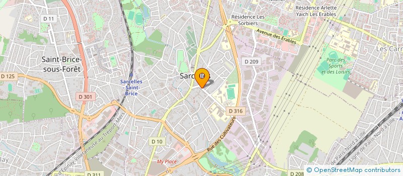 localisation de l'entreprise MONSIEUR FAICAL IZITOUNENE  SARCELLES