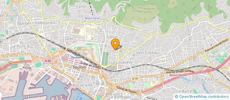 localisation de l'entreprise MONSIEUR FAICAL MAAOUI  TOULON