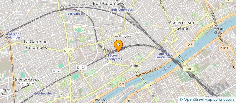 localisation de l'entreprise MONSIEUR FAICALL DA SILVA à COURBEVOIE