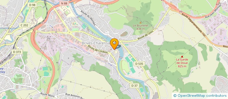 localisation de l'entreprise MONSIEUR FAIK TOPGUME  BRIVES-CHARENSAC