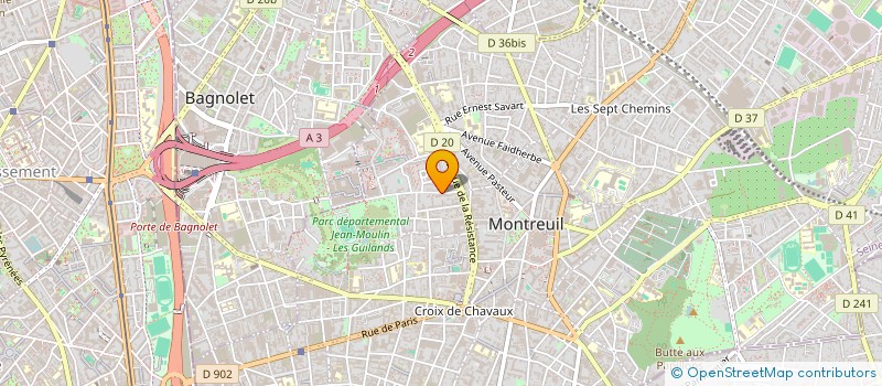localisation de l'entreprise MONSIEUR FAIROS ZEBRE  MONTREUIL