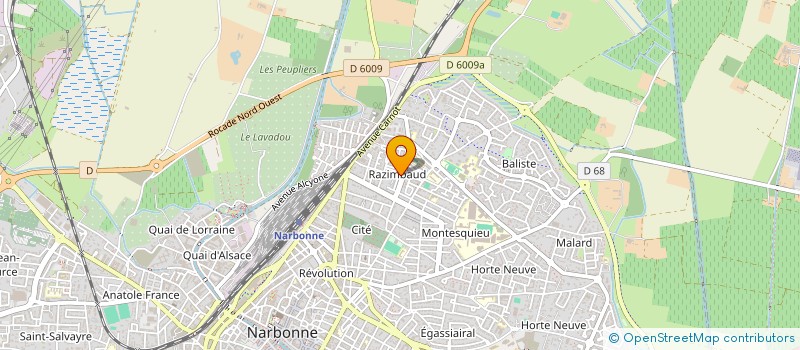 localisation de l'entreprise MONSIEUR FAISAL QOTBI  NARBONNE