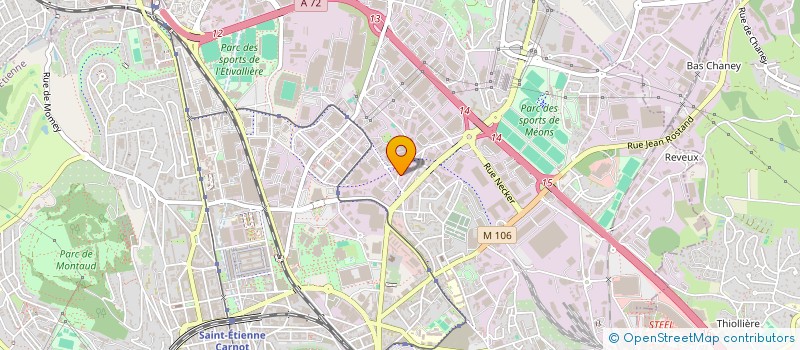 localisation de l'entreprise MONSIEUR FAIZ BOUNOUAR  SAINT-ETIENNE