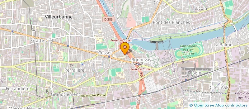 localisation de l'entreprise MONSIEUR FAJTON PJETRI  VILLEURBANNE