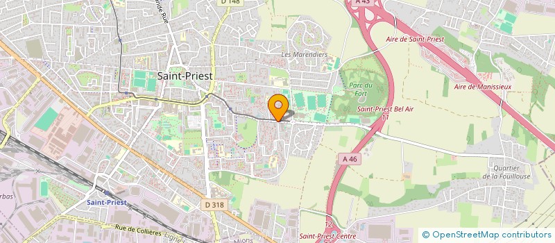 localisation de l'entreprise MONSIEUR FAKHAREDDINE GHANAI  SAINT-PRIEST