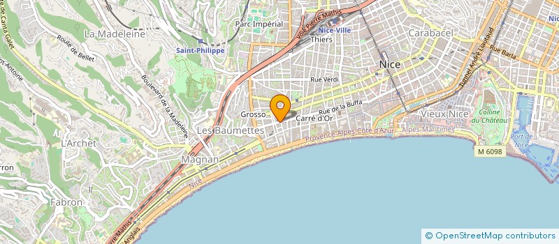 localisation de l'entreprise MONSIEUR FAKHIMEH-GUITY AALAM à NICE