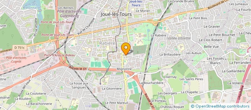 localisation de l'entreprise MONSIEUR FAKHREDDINE BEN HASSEN à JOUE-LES-TOURS