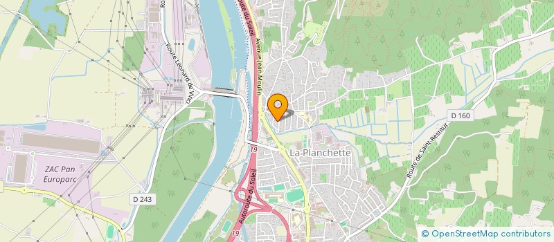 localisation de l'entreprise MONSIEUR FAKHRI HOUZII  BOLLENE