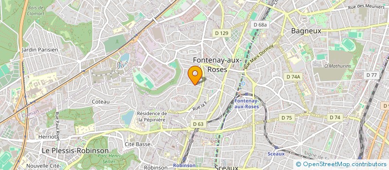 localisation de l'entreprise MONSIEUR FAKHRIDDINE CHAABAANE à FONTENAY-AUX-ROSES