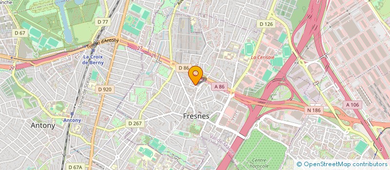 localisation de l'entreprise MONSIEUR FAKIDINE M SA  FRESNES