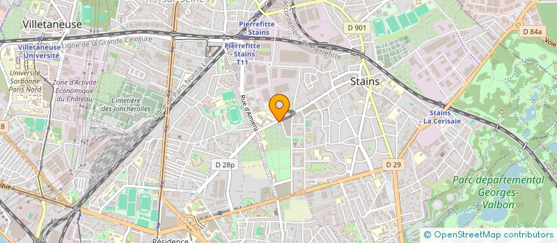 localisation de l'entreprise MONSIEUR FAKIR MKAOUAR  STAINS