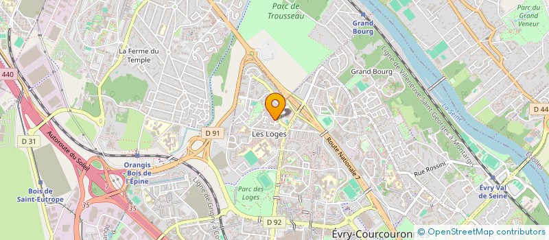 localisation de l'entreprise MONSIEUR FALEK MOHAMMAD  EVRY-COURCOURONNES