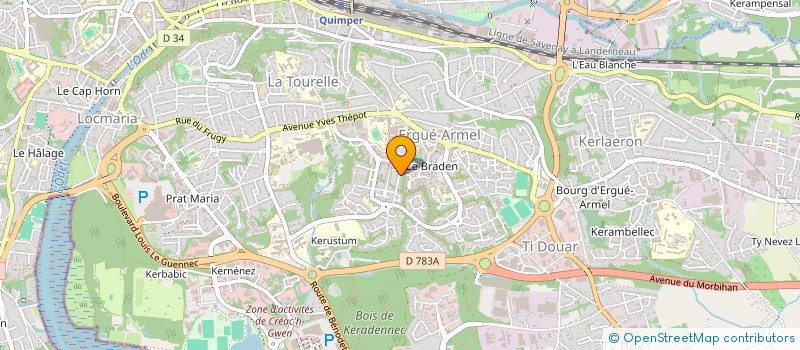 localisation de l'entreprise MONSIEUR FALL ADOURAHMANE à QUIMPER