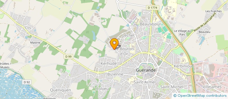 localisation de l'entreprise MONSIEUR FALY RAKOTONIAINA à GUERANDE