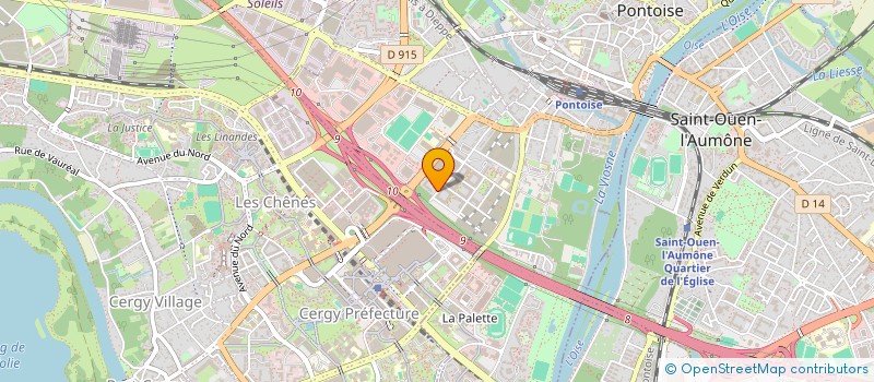 localisation de l'entreprise MONSIEUR FAMARA CHAM JAITEH  PONTOISE