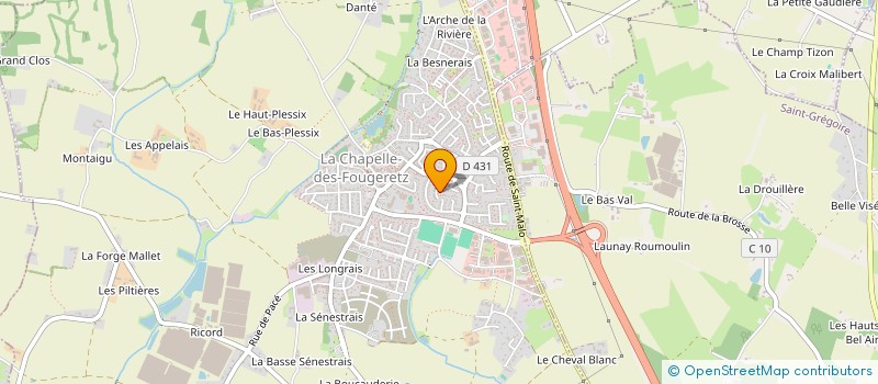 localisation de l'entreprise MONSIEUR FANCH CAVELLEC  LA MEZIERE