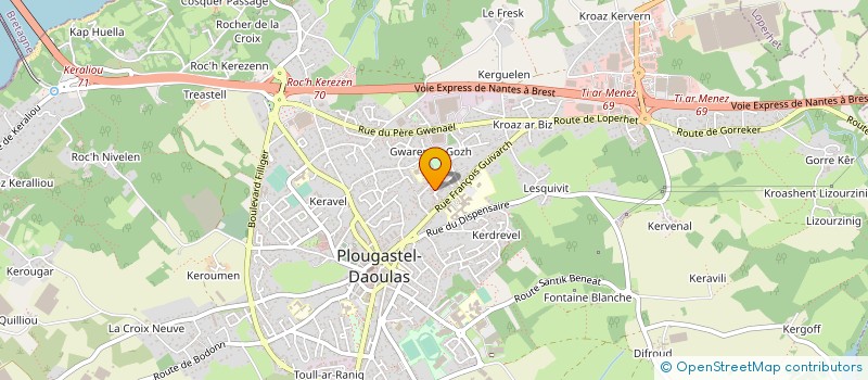 localisation de l'entreprise MONSIEUR FANCH NEDELEC à PLOUGASTEL-DAOULAS