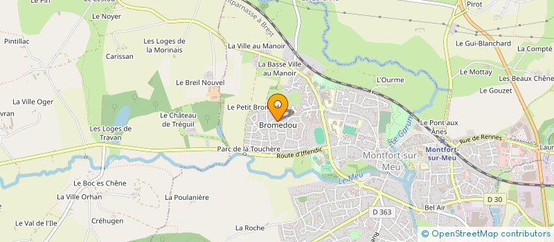 localisation de l'entreprise MONSIEUR FANCH-YANN CALVEZ à MONTFORT-SUR-MEU