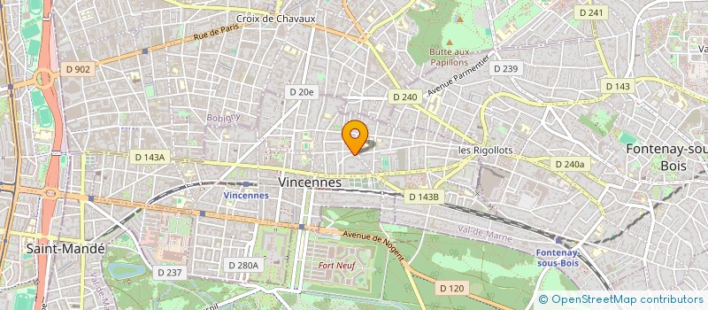 localisation de l'entreprise MONSIEUR FANILO RAVONJIARIVELO à VINCENNES