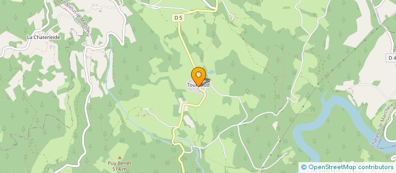 localisation de l'entreprise MONSIEUR FANNY CHAUCHARD à CHATELUS-LE-MARCHEIX