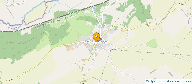 localisation de l'entreprise MONSIEUR FANNY SIBILLE  VITREY-SUR-MANCE