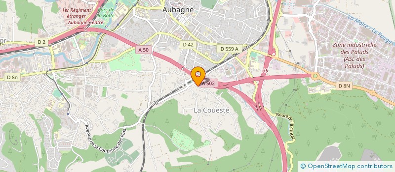 localisation de l'entreprise MONSIEUR FAOUZI AICHAOUI à AUBAGNE
