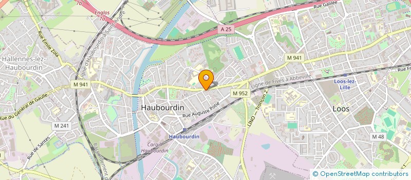 localisation de l'entreprise MONSIEUR FAOUZI AKARI  HAUBOURDIN