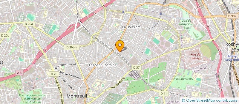 localisation de l'entreprise MONSIEUR FAOUZI BEN SALEM à MONTREUIL