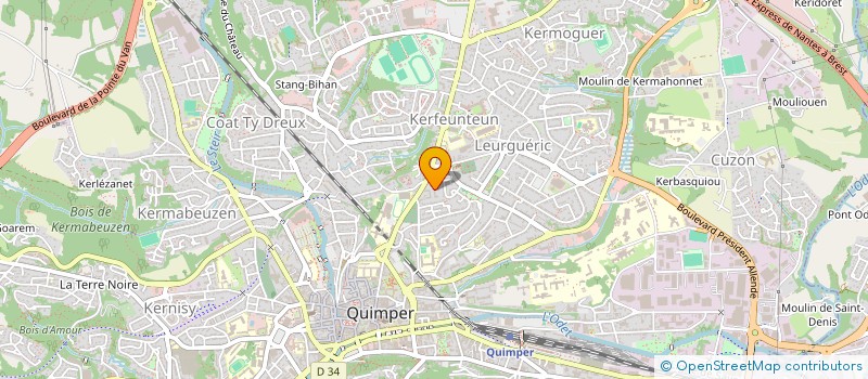 localisation de l'entreprise MONSIEUR FAOUZI BORDJIHANE  QUIMPER