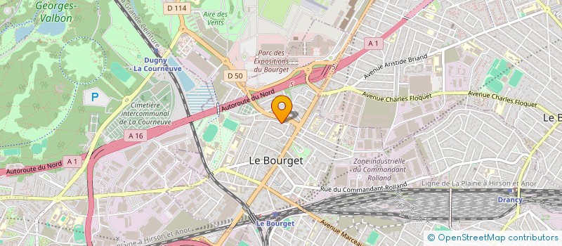 localisation de l'entreprise MONSIEUR FAOUZI BOUABANE à LE BOURGET