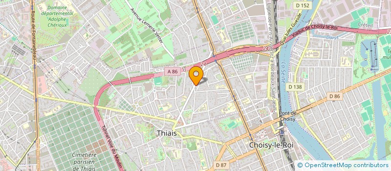 localisation de l'entreprise MONSIEUR FAOUZI DHAOU  THIAIS