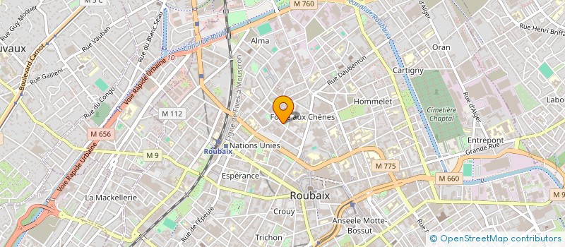 localisation de l'entreprise MONSIEUR FAOUZI DRIBINE  ROUBAIX