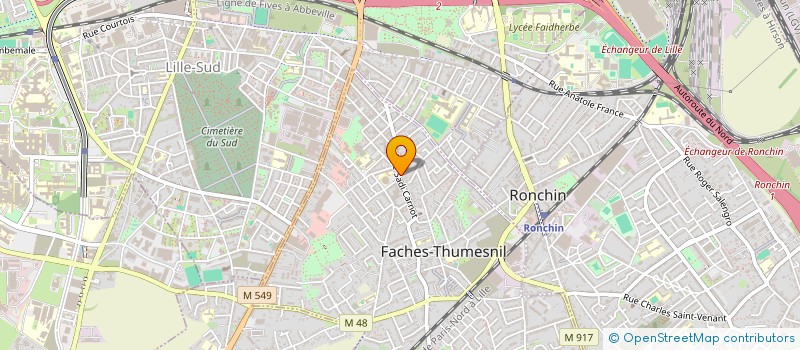 localisation de l'entreprise MONSIEUR FAOUZI EL BAGHDADI  FACHES-THUMESNIL