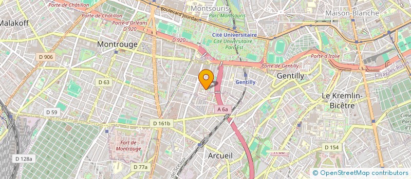 localisation de l'entreprise MONSIEUR FAOUZI GUEDIRI  GENTILLY