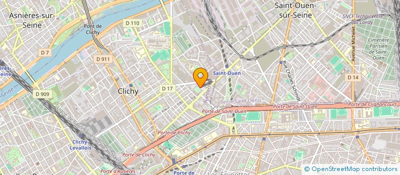 localisation de l'entreprise MONSIEUR FAOUZI GUERIDA à CLICHY