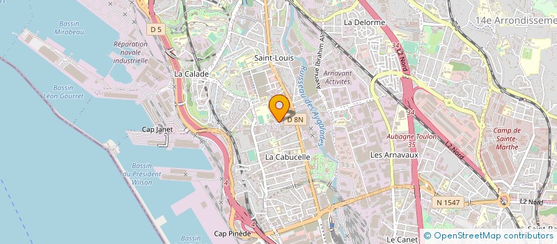 localisation de l'entreprise MONSIEUR FAOUZI GUERIN à MARSEILLE