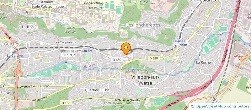 localisation de l'entreprise MONSIEUR FAOUZI HARRAZI  PALAISEAU