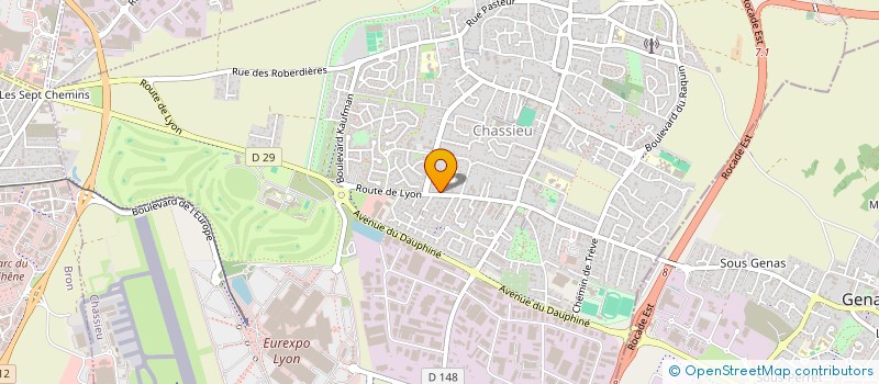 localisation de l'entreprise MONSIEUR FAOUZI MEZOUAR  CHASSIEU