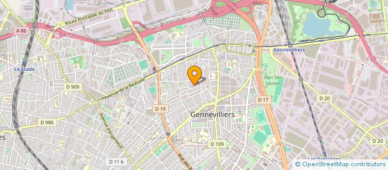 localisation de l'entreprise MONSIEUR FAOUZI OUADHANE à GENNEVILLIERS