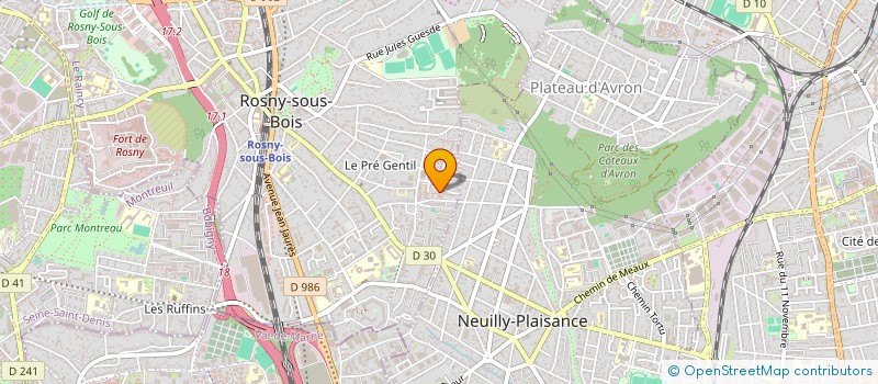 localisation de l'entreprise MONSIEUR FAOUZI OUERFELLI à ROSNY-SOUS-BOIS