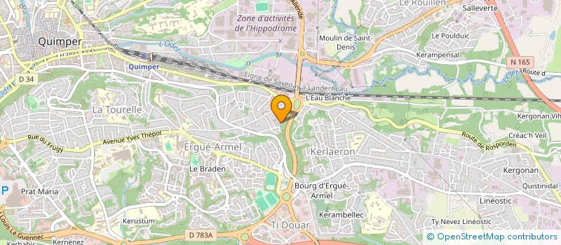 localisation de l'entreprise MONSIEUR FAOUZI SALHI  QUIMPER