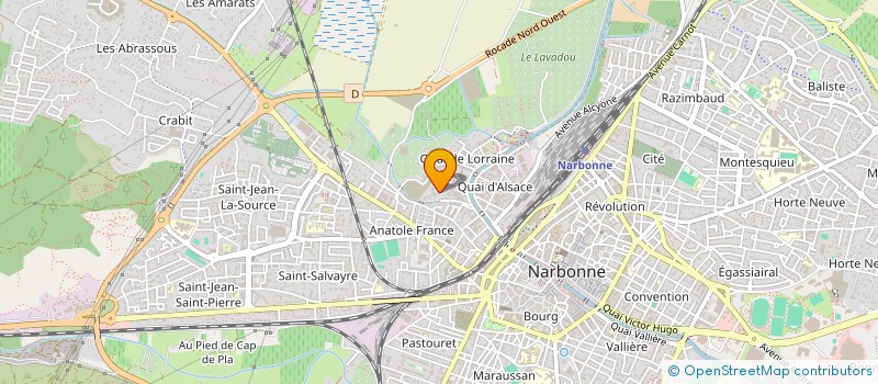 localisation de l'entreprise MONSIEUR FARAD BELDJOUDI  NARBONNE