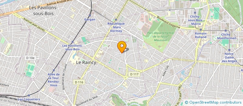 localisation de l'entreprise MONSIEUR FARAH DJAOUD  LE RAINCY