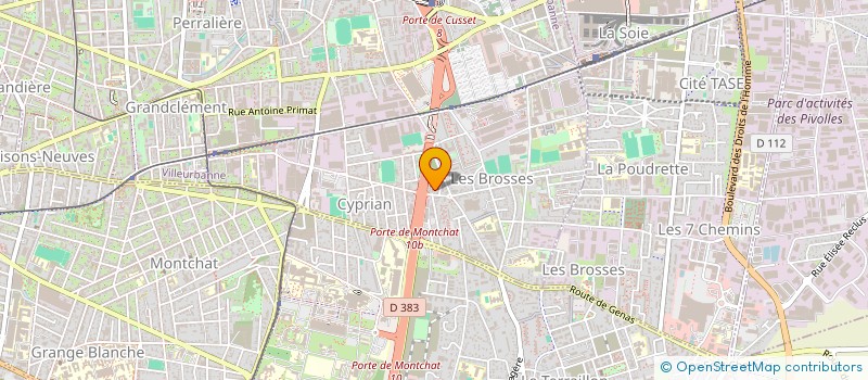 localisation de l'entreprise MONSIEUR FARALAHY PAYET  VILLEURBANNE