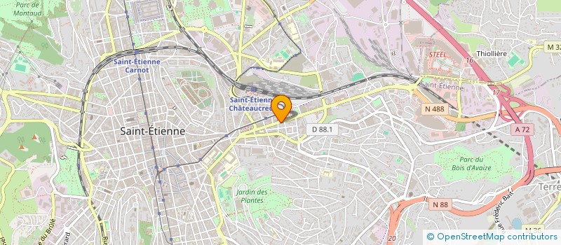 localisation de l'entreprise MONSIEUR FARAS MAKHLOUFI  SAINT-ETIENNE