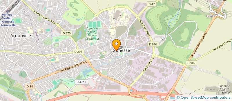 localisation de l'entreprise MONSIEUR FAREH CHERCHOUR  LE THILLAY