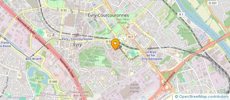 localisation de l'entreprise MONSIEUR FARES ATBA à EVRY-COURCOURONNES